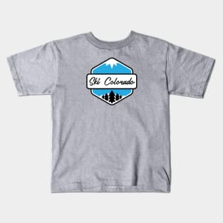 Ski Colorado Badge T-Shirt Kids T-Shirt